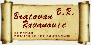 Bratovan Ravanović vizit kartica